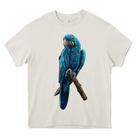 Cream Hyacinth Macaw Heavy Core Tee - LillyAllenDesigns