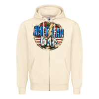 Sandshell All american dad 4th of july Zipper Hoodie - CowGirlArtShop