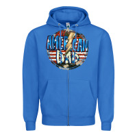 True Royal All american dad 4th of july Zipper Hoodie - CowGirlArtShop