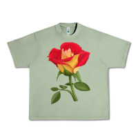 Oil Green Ketchup And Mustard Rose Urban Heavy Tee - LillyAllenDesigns