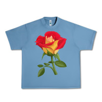 Pebble Blue Ketchup And Mustard Rose Urban Heavy Tee - LillyAllenDesigns
