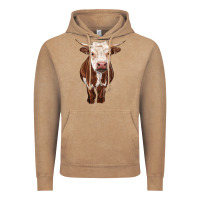 Vintage Coffee hereford cow Vintage Hoodie - RanaPortraitStore