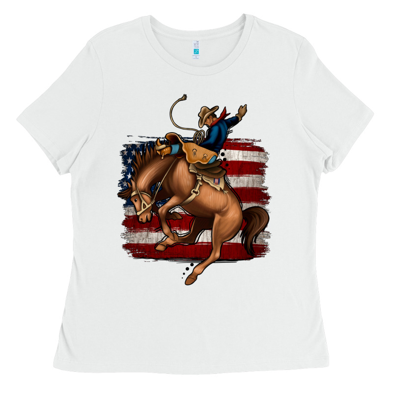 Bucking Bronco Ladies Tee by Jasminsmagicworld | Teevron