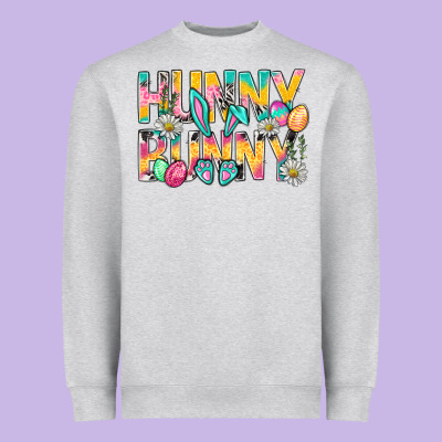 Hunny Bunny Easter Heavyweight Sweatshirt Designed By Nancycooperartshop
