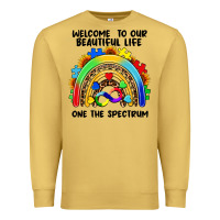 Antique Gold Autism rainbow Premium Sweatshirt - FaDigitalArtStudio