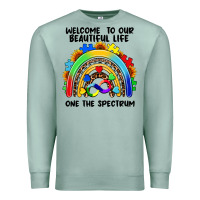 Seafoam Autism rainbow Premium Sweatshirt - FaDigitalArtStudio