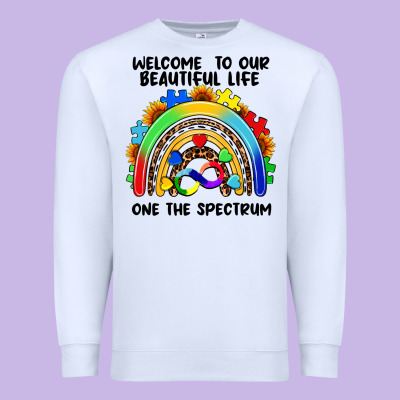 Autism Rainbow Premium Sweatshirt Designed By Fadigitalartstudio