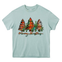 Western Christmas Trees Merry Christmas Heavy Core Tee | Teevron