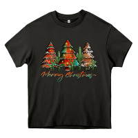 Asphalt western christmas trees merry christmas Heavy Core Tee - Jasminsmagicworld