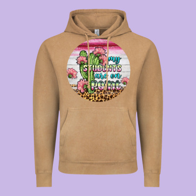 My Students Are On Point Round Earring Vintage Hoodie Designed By Bundleandbundleshop