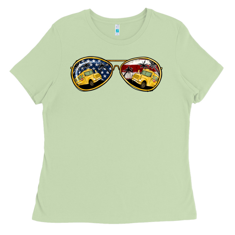 Bus Driver American Sunglasses Ladies Tee by Jasminsmagicworld | Teevron