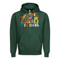 The Hunt Is On Easter Day Zipper Hoodie | Teevron