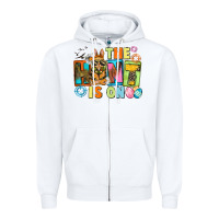 White The hunt is on Easter Day Zipper Hoodie - CowGirlArtShop