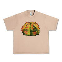Burro Gymnocalycium Variegated Cactus Urban Heavy Tee - LillyAllenDesigns