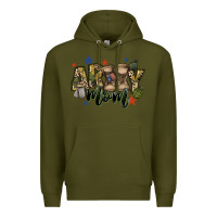 Army Green army mom Premium Hoodie - FaDigitalArtStudio