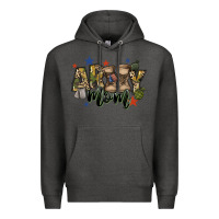 Charcoal Heather army mom Premium Hoodie - FaDigitalArtStudio