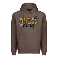 Coffee army mom Premium Hoodie - FaDigitalArtStudio