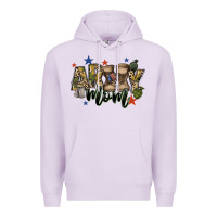 Lilac army mom Premium Hoodie - FaDigitalArtStudio