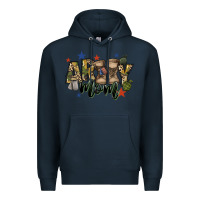 Navy army mom Premium Hoodie - FaDigitalArtStudio