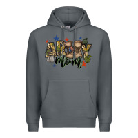 Rock army mom Premium Hoodie - FaDigitalArtStudio