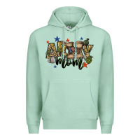 Seafoam army mom Premium Hoodie - FaDigitalArtStudio