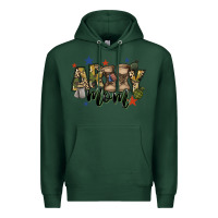 Sports Green army mom Premium Hoodie - FaDigitalArtStudio