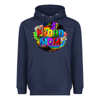 Navy proud mom lgbt Heavyweight Hoodie - FaDigitalArtStudio