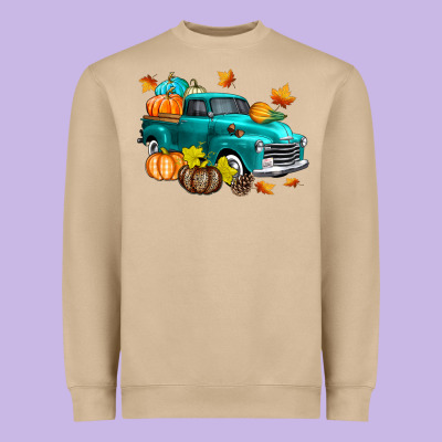Fall Farm Truck Heavyweight Sweatshirt Designed By Texasbilliewilder
