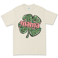 Bone leopard shamrock mama Premium Tee - MaliasSmallBusiness