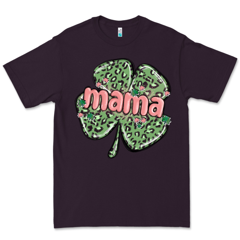 Leopard Shamrock Mama Premium Tee by MaliasSmallBusiness | Teevron