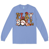 Colony Blue baseball play ball Long Sleeve Tee - Jasminsmagicworld