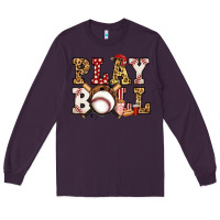 Plum baseball play ball Long Sleeve Tee - Jasminsmagicworld
