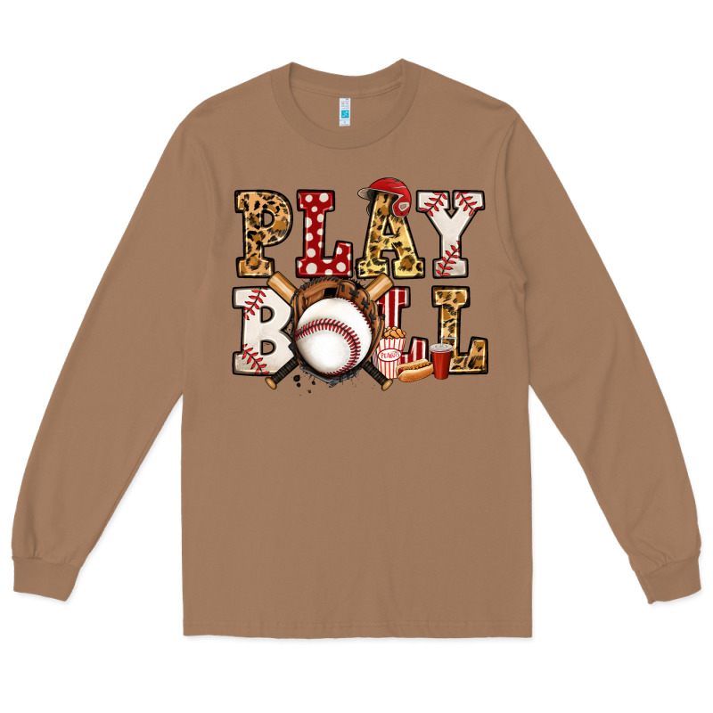 Baseball Play Ball Long Sleeve Tee by Jasminsmagicworld | Teevron