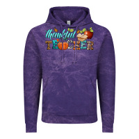 Cloud Purple thankful teacher Vintage Hoodie - BundleAndBundleShop