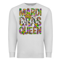 Dove Grey Mardi Gras Queen Premium Sweatshirt - BundleAndBundleShop