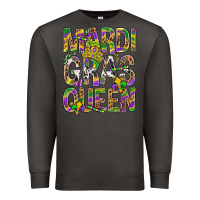 Smoke Mardi Gras Queen Premium Sweatshirt - BundleAndBundleShop