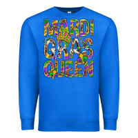 True Royal Mardi Gras Queen Premium Sweatshirt - BundleAndBundleShop