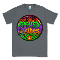 Charcoal Heather halloween round earrings 2 Classic Tee - BundleAndBundleShop