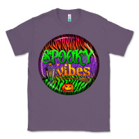 Lavender halloween round earrings 2 Classic Tee - BundleAndBundleShop