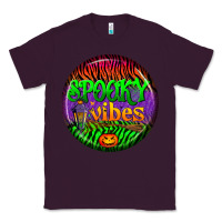 Plum halloween round earrings 2 Classic Tee - BundleAndBundleShop