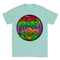 Seafoam halloween round earrings 2 Classic Tee - BundleAndBundleShop