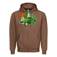 Chestnut Western St. Patrick's Day truck Zipper Hoodie - CowGirlArtShop