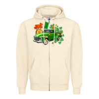 Sandshell Western St. Patrick's Day truck Zipper Hoodie - CowGirlArtShop