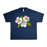 Navy Hawthorn Flower Urban Heavy Tee - LillyAllenDesigns