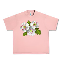 Salmon Hawthorn Flower Urban Heavy Tee - LillyAllenDesigns