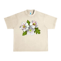 Sandshell Hawthorn Flower Urban Heavy Tee - LillyAllenDesigns