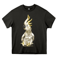Asphalt Cockatoo Bird Heavy Core Tee - LillyAllenDesigns
