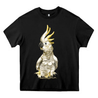 Black Cockatoo Bird Heavy Core Tee - LillyAllenDesigns