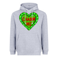 Heather Grey valentine's day hearts Heavyweight Hoodie - FaDigitalArtStudio