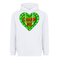 White valentine's day hearts Heavyweight Hoodie - FaDigitalArtStudio